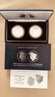 2024 MORGAN AND PEACE SILVER DOLLAR REVERSE PROOF TWO COIN SET