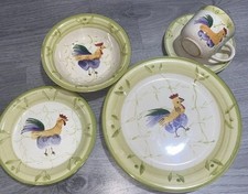 Scots Of Stow 5 Piece Set Dinner , Side Plate Cup Saucer & Bowl Hand Painted B