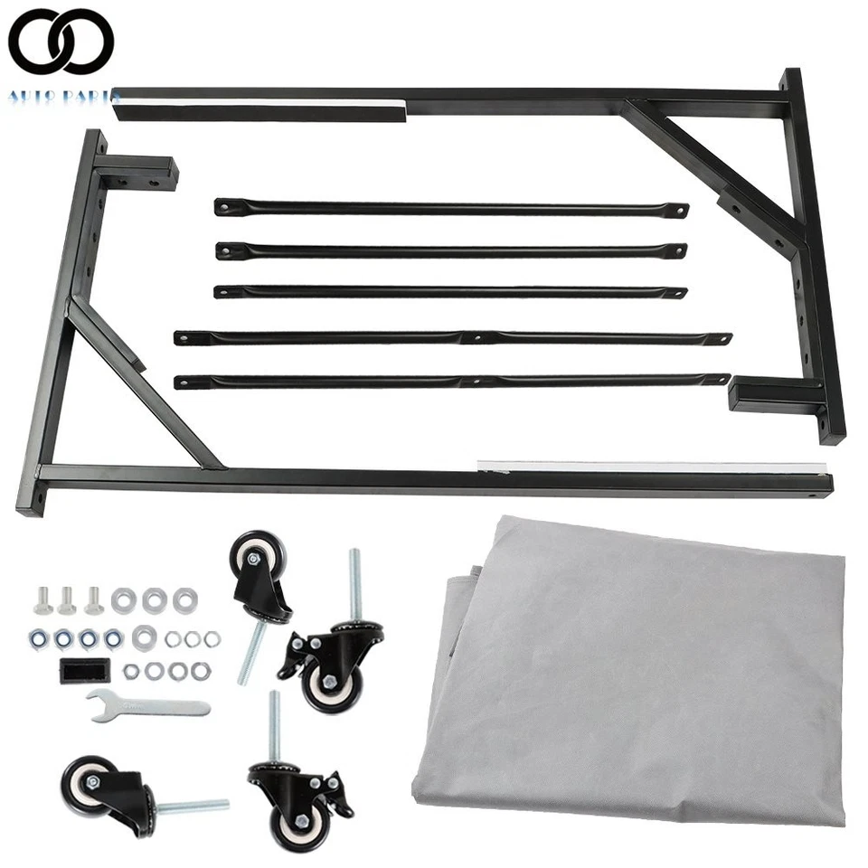 Soporte de techo rígido negro y cubierta antipolvo para Mercedes R107 380SL 450SL 560SL R129 Foto 2 de 4