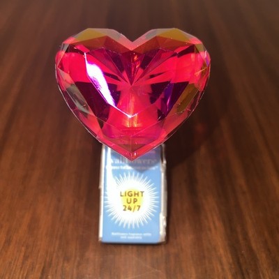 Bath & Body Works Valentine Pink Diamond Heart Wallflower Light Up BNWT