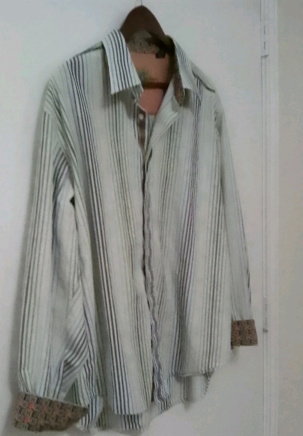 Robert Graham Handcrafted Stitching Button Up Geo… - image 12