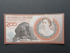 SERIE 5 BANKNOTEN ALDABRA ISLANDS DOLLARS 2019 K&Ouml;NIGIN ELIZABETH II Wertlos