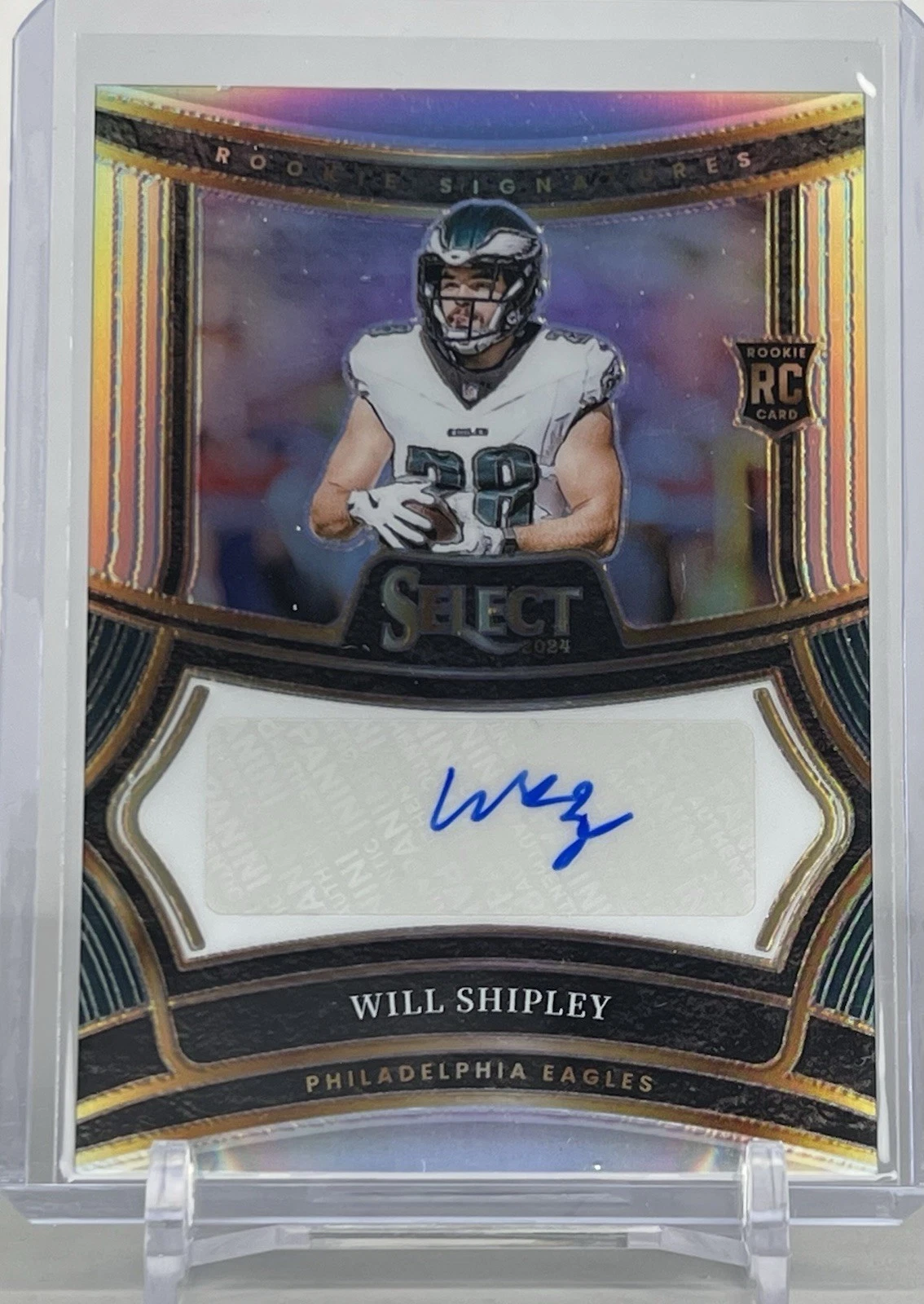 Will Shipley Panini Select Rookie Signatures #RSPWSY Base