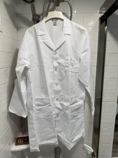 Medline Lab Coat White 44E MDT12WHT44E 80 Polyester 20 Cotton 38" Medical