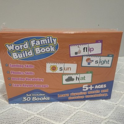 NEW Word Family Build Book 30 Books Ages 5+ Rhyming Words Vocabulary & Spelling