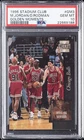 1996 TOPPS STADIUM CLUB GOLDEN MOMENTS DENNIS RODMAN/MICHAEL JORDAN PSA 10