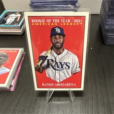 Topps 2022 Randy Arozarena Rookie of the Year Tampa Bay Rays #320 Award Winner