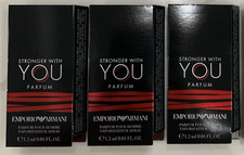 3 x Emporio ARMANI Stronger With You Parfum sample spray 0.04oz 1.2ml each