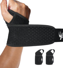 Wrist Wraps 2-Pack, Adjustable Breathable Wrist Support Brace for Men  Women  