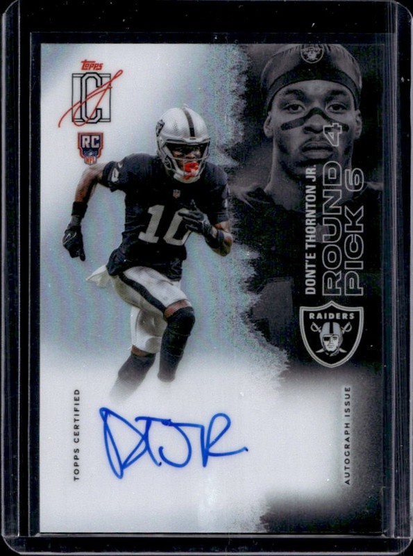 2025 Topps Signature Class Dont'e Thornton Jr. Chrome Auto RC #181 Rookie