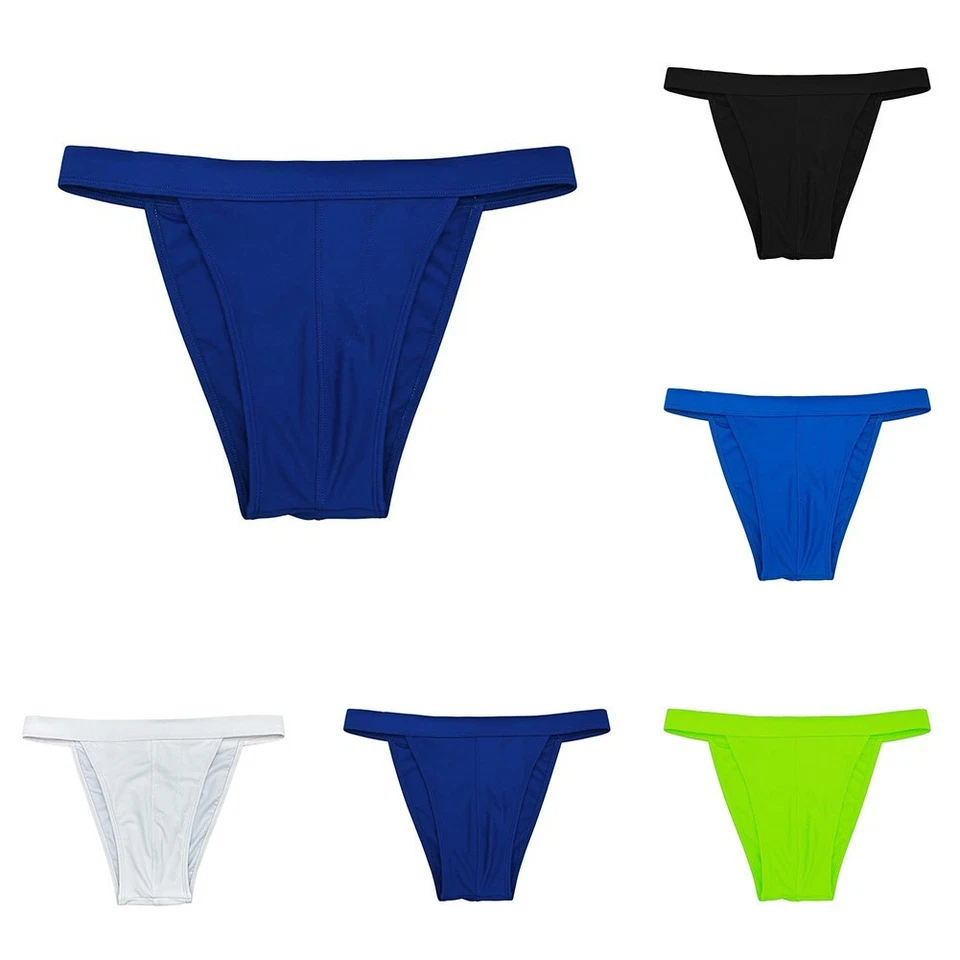 Uomo Costume Intimo Tanga Pantaloncini da Bagno Slip Bikini Nuoto - Immagine 3 di 4