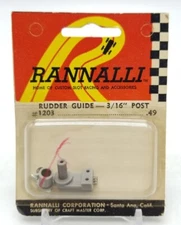 Rannalli 1/24 Scale Slot Car RUDDER GUIDE Pickup Kit - 3/16" Post #1203 Sealed