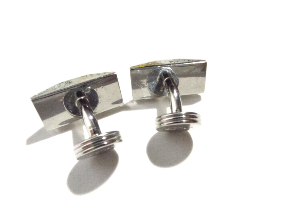 一套正品 CHARLES TYRWHITT 珐琅 CUFFLINKS 全新男式设计师礼物 — 第 4/4 张图片