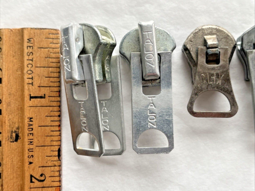 Vintage Heavy Duty Zipper Sliders Pulls Talon, Robbin Samson, Clix, Lenzip, Emar - Picture 2 of 9