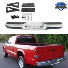 Fit For Dakota 1997-2002 2003 2004 Steel Rear Step Bumper Assembly Chrome