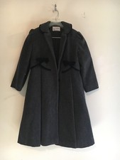 Tailored By Rothschild Size 8 USA Girls Kids Gray Black Coat Formal Wool Winter