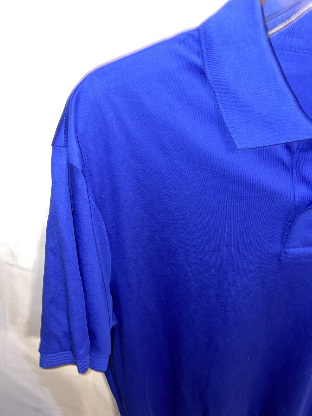 Polo Ralph Lauren Flesh Pony Uomo Golf Camicia Taglia Large Blu Tempo Libero Outdoor