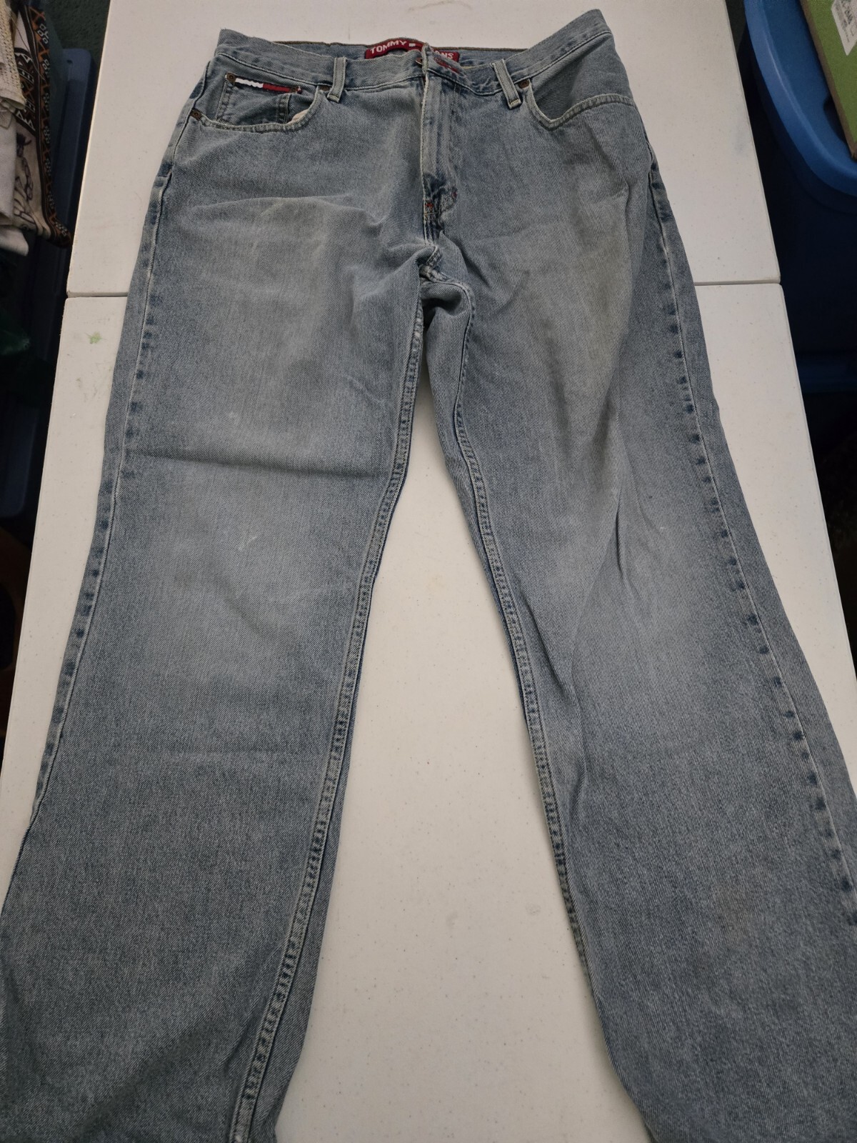 Men's Tommy Jeans 34x32 Slim Fit Denim - Check Photos