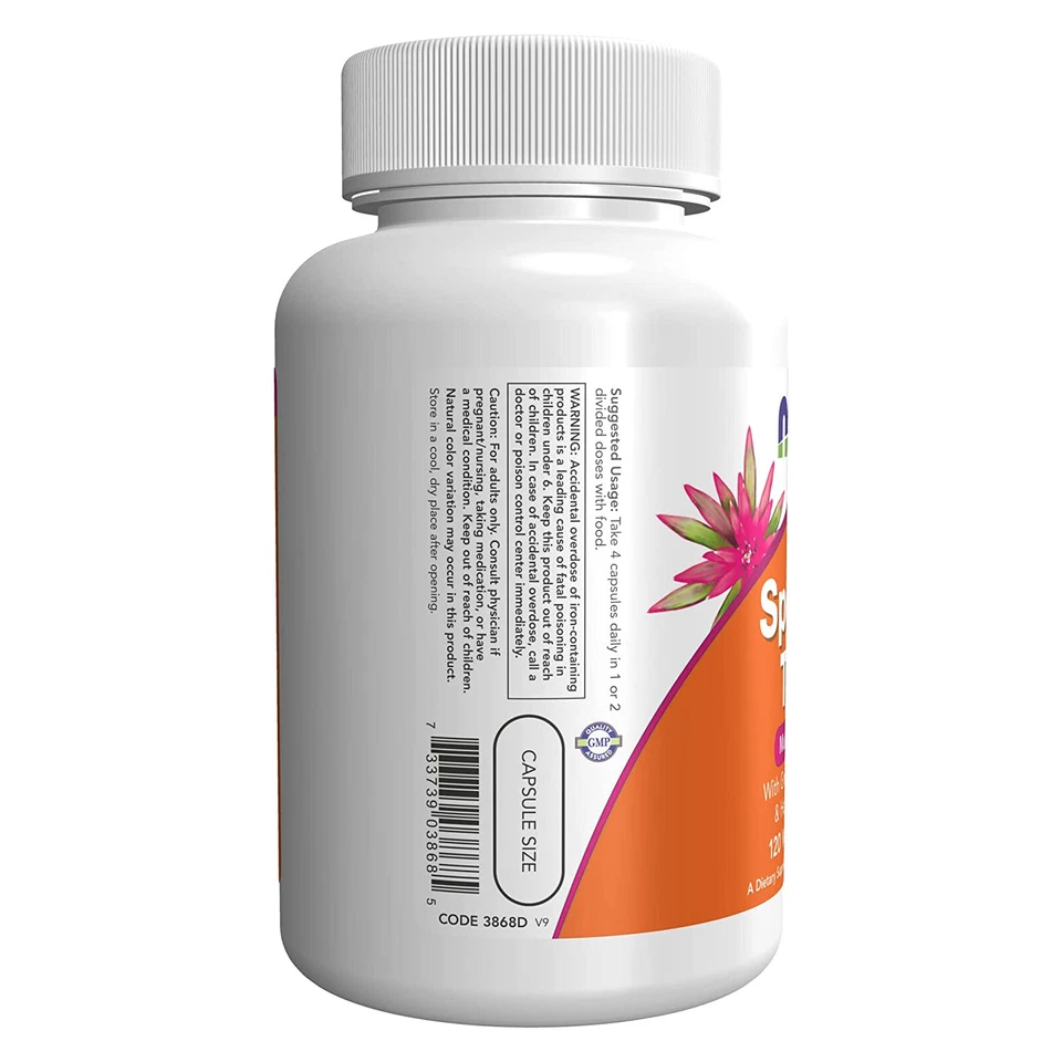 NOW Special Two - 120 cápsulas vegetales con superalimentos verdes y extractos de hierbas Foto 4 de 4