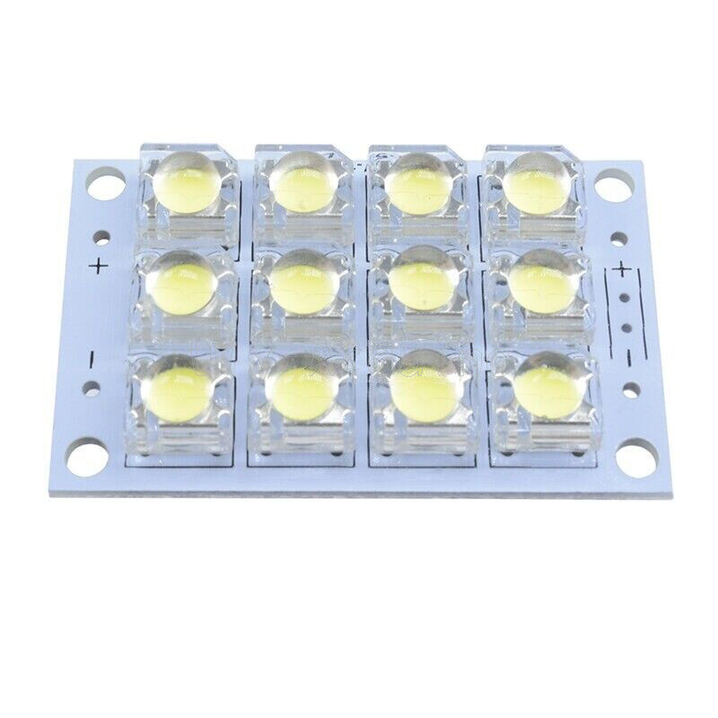 Warm White LED Panel Board - 12/24/48 Piranha LED, 5V/12V, 3.2W