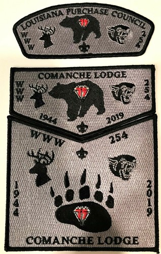 COMANCHE OA 254 BSA 2022 LA NOAC 2020 75TH 4-PATCH & 1ST NECKERCHIEF P1 62/100 - 第 4/7 張圖片
