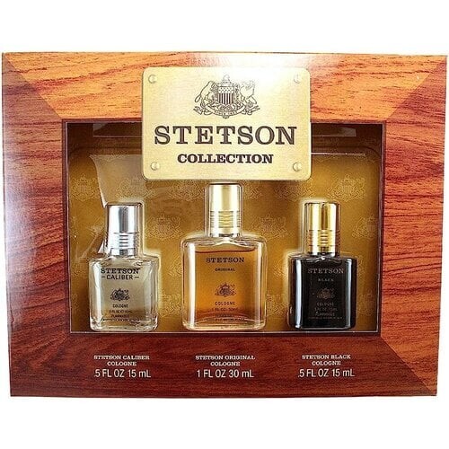 Stetson Collection 3pcs Gift Stetson Black, Fresh