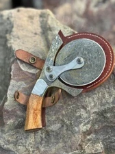 Pizza Cutter Wheel, Damascus Steel Pizza Cutter