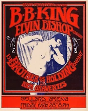 BB King - Elvin Bishop - Big Brother & the Holding Company - 1971 Poster
