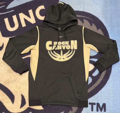 Nike Team Tagless ROCK CANYON ACTIVEWEAR GYM CASUAL HOODIE BLACK BEIGE MEN MED