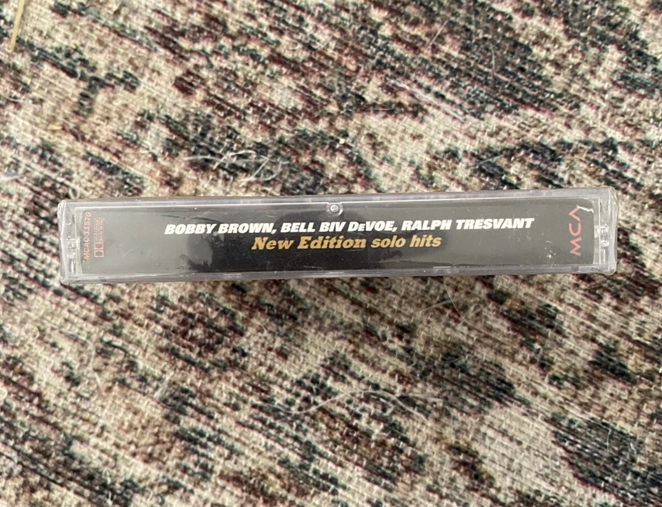 Vintage New Edition Bobby Brown Bell Biv DeVoe Solo Hits Cassette Tape Sealed - Image 3 of 4