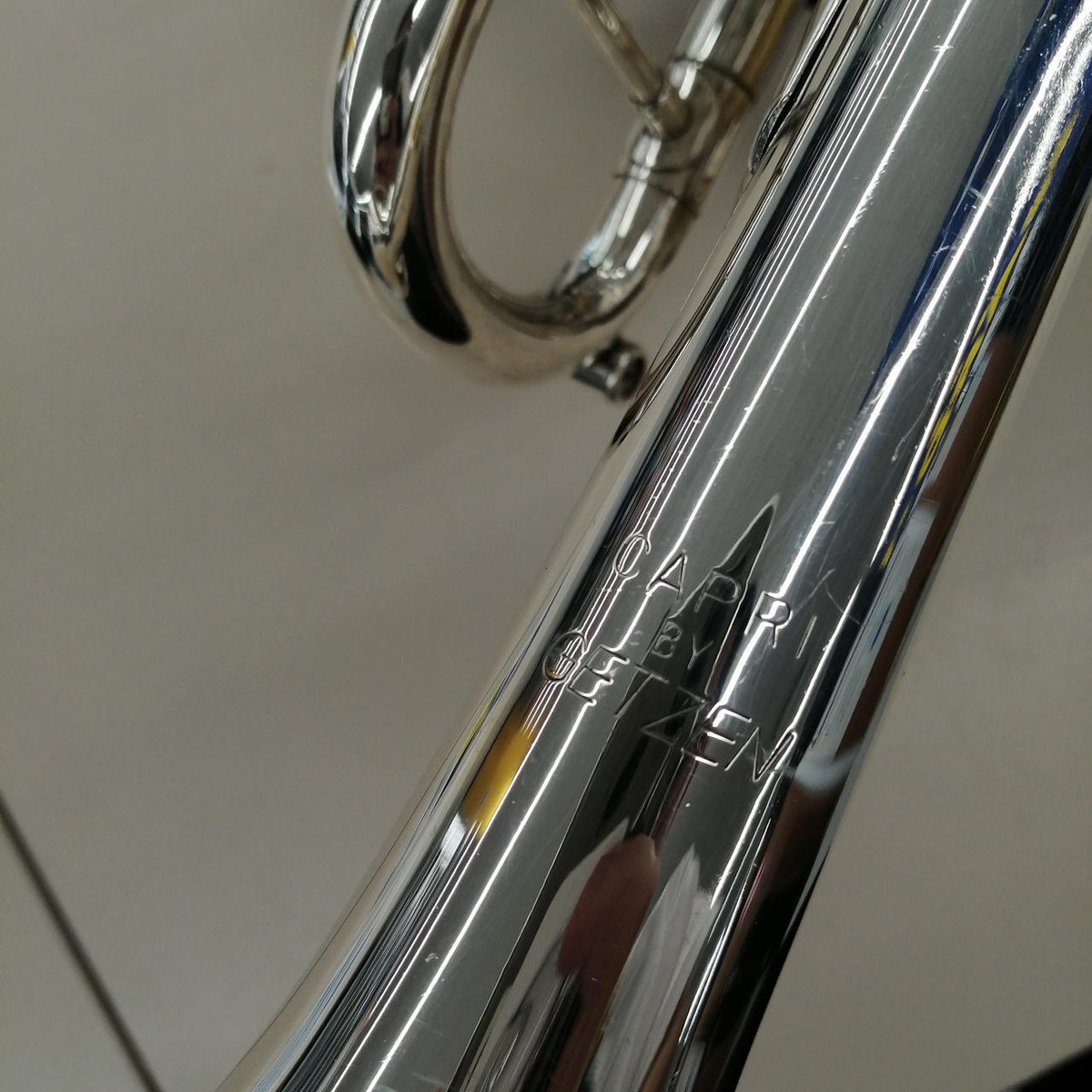 Getzen Capri 590S Silver Bb Trumpet with Hard Case & Mouthpiece