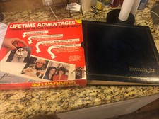 Vintage 1982 Holes-Webway Lifetime Leather 750-1200 Photo Album NEW W/BOX