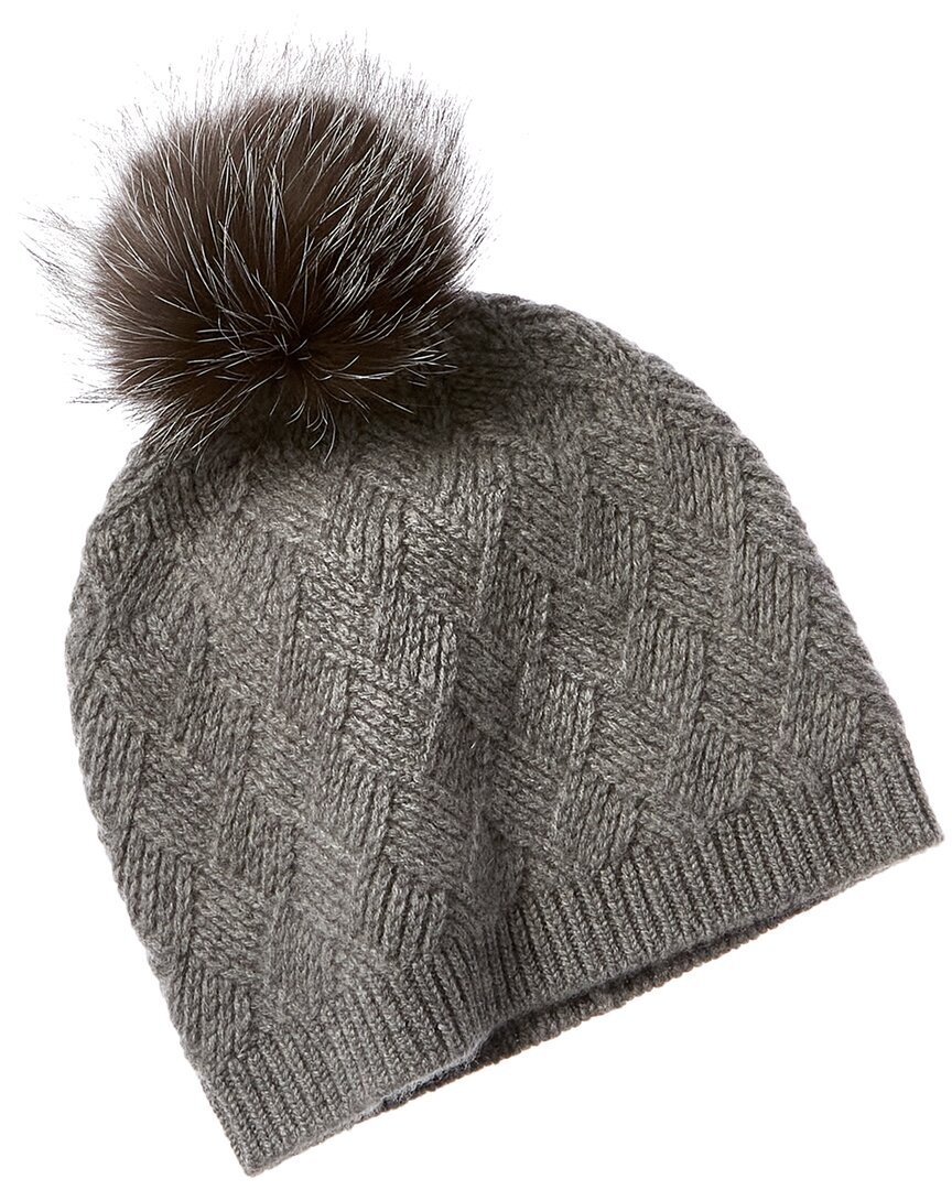Женская плотная шапочка из кашемира Sofiac Серый Os 6390₽