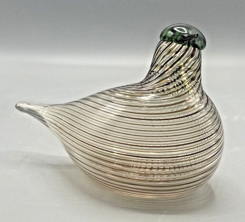 Oiva Toikka Art Glass Bird for iittala Nuutajarvi Finland Huitti Crake 1998-2002 - Picture 8 of 12