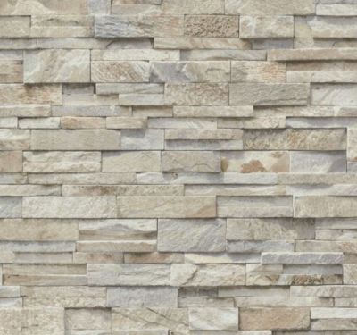 3D Licht Schiefer Stein Split Face Ziegeloptik Tapete Vinyl abwaschbare Fliese