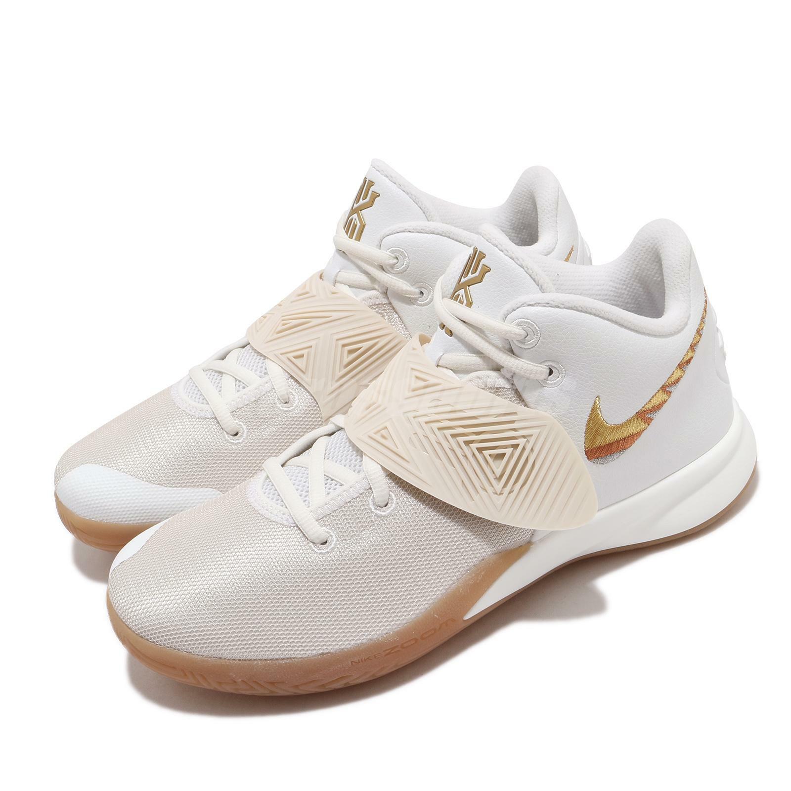 kyrie irving shoes 3 white and gold