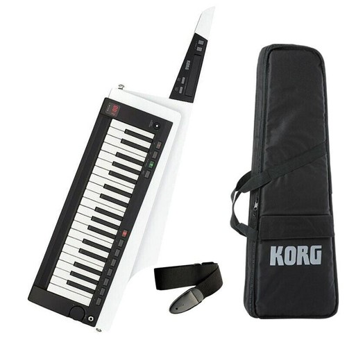 Korg RK-100S 2 white Gloss White Keytar Synthesizer Shoulder Keyboard 37-Key - Picture 2 of 21