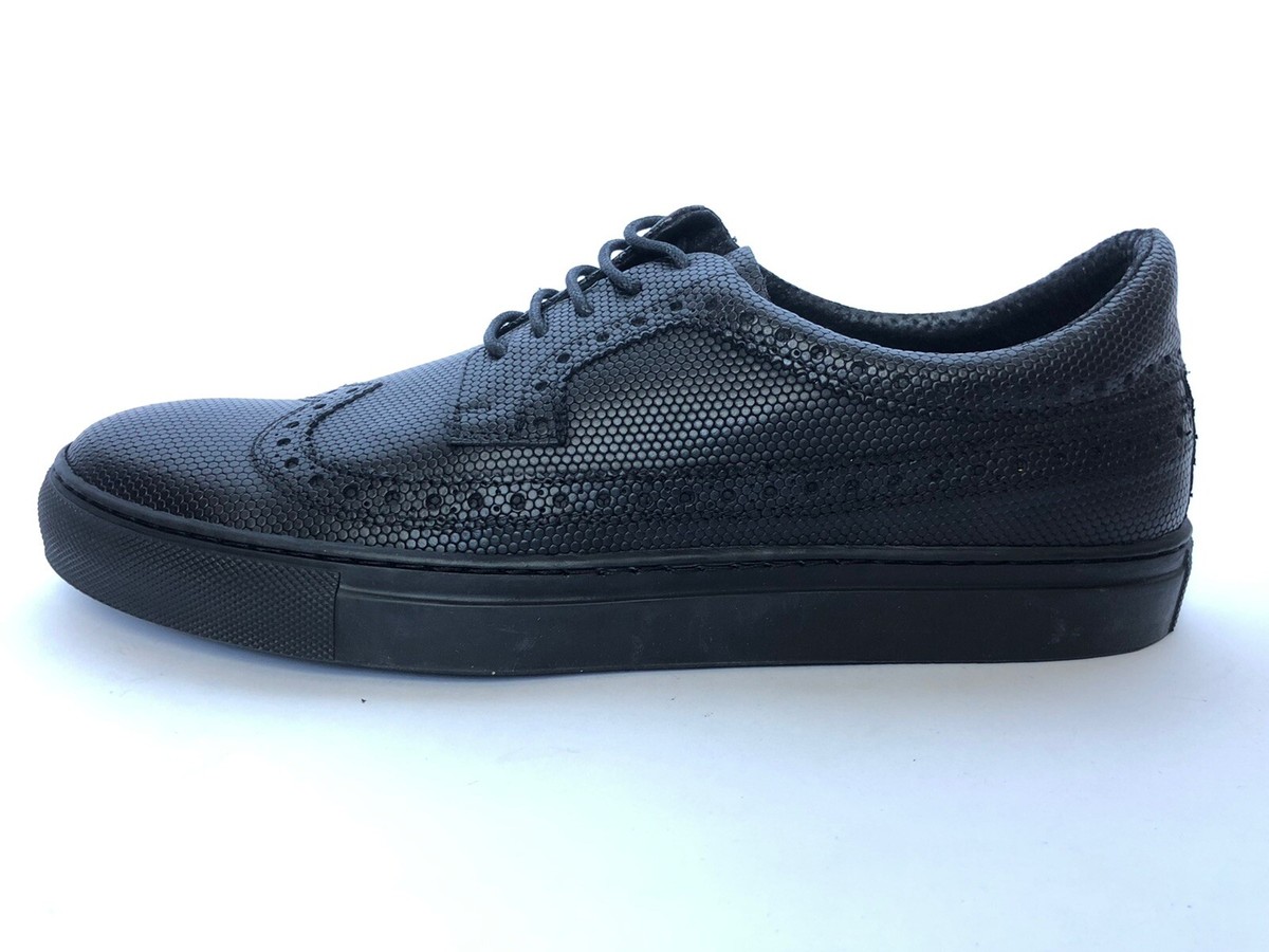 J. Lindeberg Men Shoes Size 7 NIB Black Stamp Leather Brogue  display picture 2