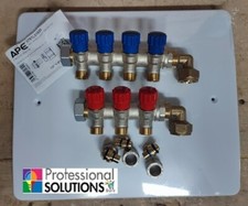 COLLETTORE COMPLETO 4+3 DA 3/4 RUBINETTI + CASSETTA + RACCORDI MULTISTRATO 16X2