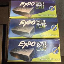 EXPO White Board Care Eraser School Office BRAND NEW 3 pack