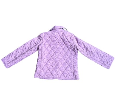 Burberry Kids 4Y Quilted Coat Purple Puffer Jacket Unisex