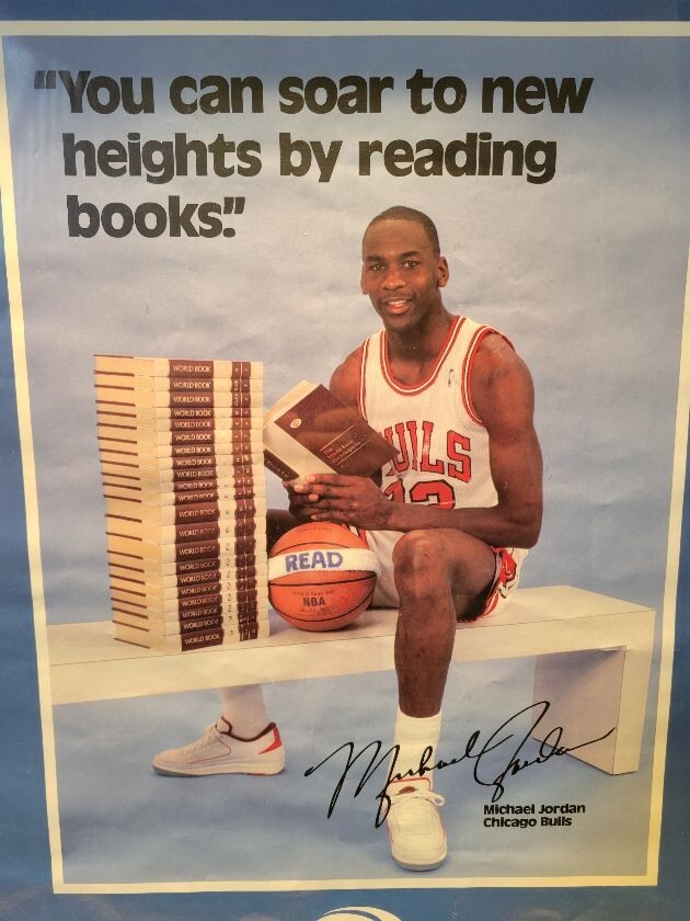 Michael Jordan / AIR JORDAN キャンバスポスター Vintage Poster 1990 Starline NIKE Michael Jordan Just Do It