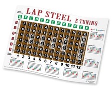 Lap Steel Guitar Fretboard Wall Chart Poster E Tuning Notes Rolls Chords 11x17