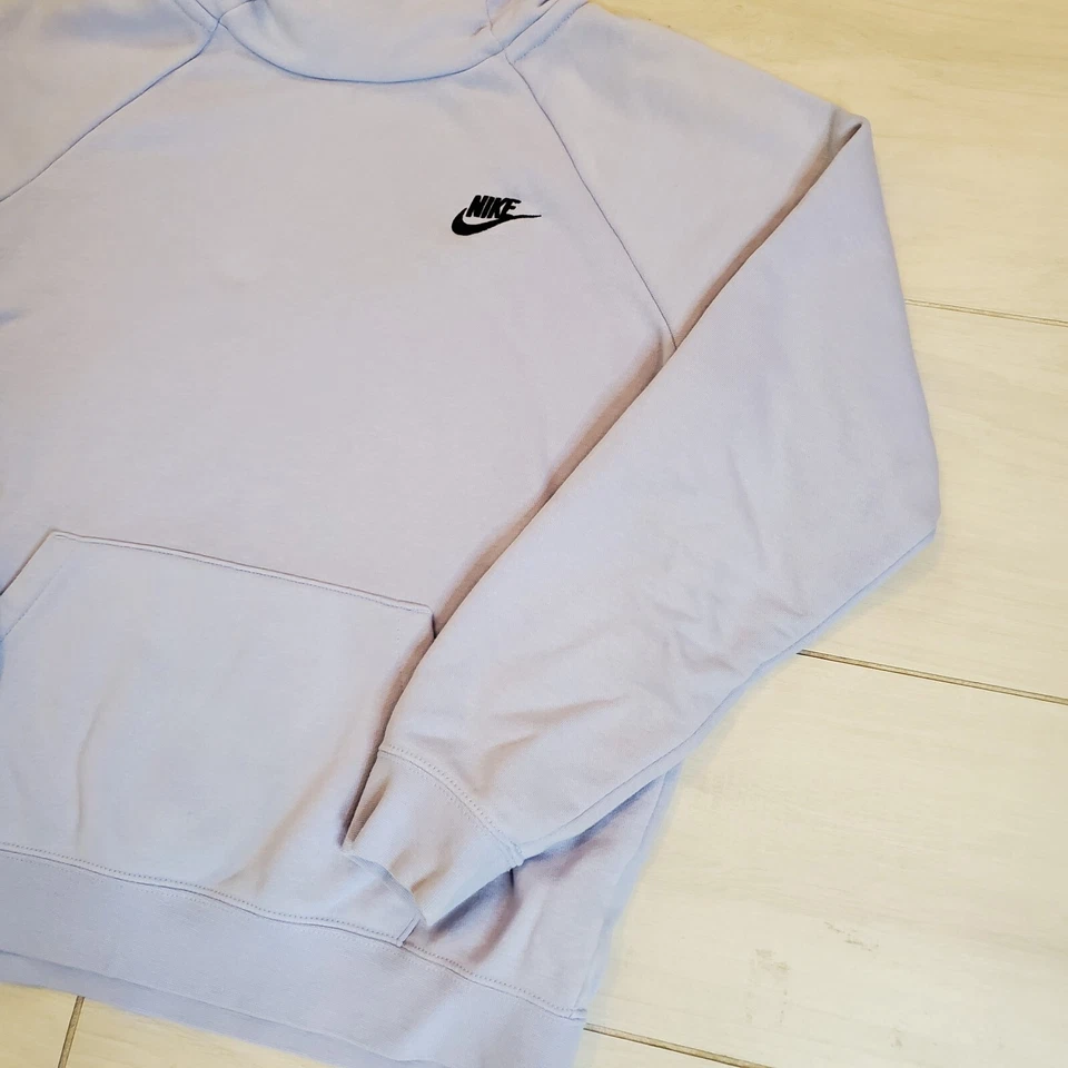 Sudadera con capucha Nike para mujer M azul ropa deportiva esencial cuello embudo BV4116-548 Foto 3 de 4