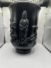 Fenton Empress Vase Black Ebony