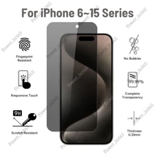 Wholesale Anti Spy Glass Privacy Screen Protector For iPhone 15 14 13 12 11 XR 8
