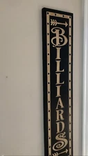 Billiard Room Home Decor Man Cave Sign Pool Hall Gift 8 9 Ball Room ARROW RIGHT