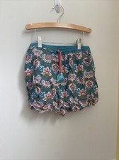 MATILDA JANE Enchanted Garden Lake Marble Easy Waist Printed Shorts Size 12