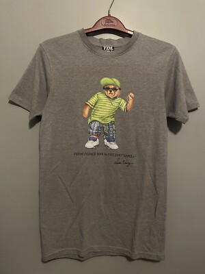 Fresh Prince Bear The Dirt Label Grey T-Shirt TDL Size Small (E38)
