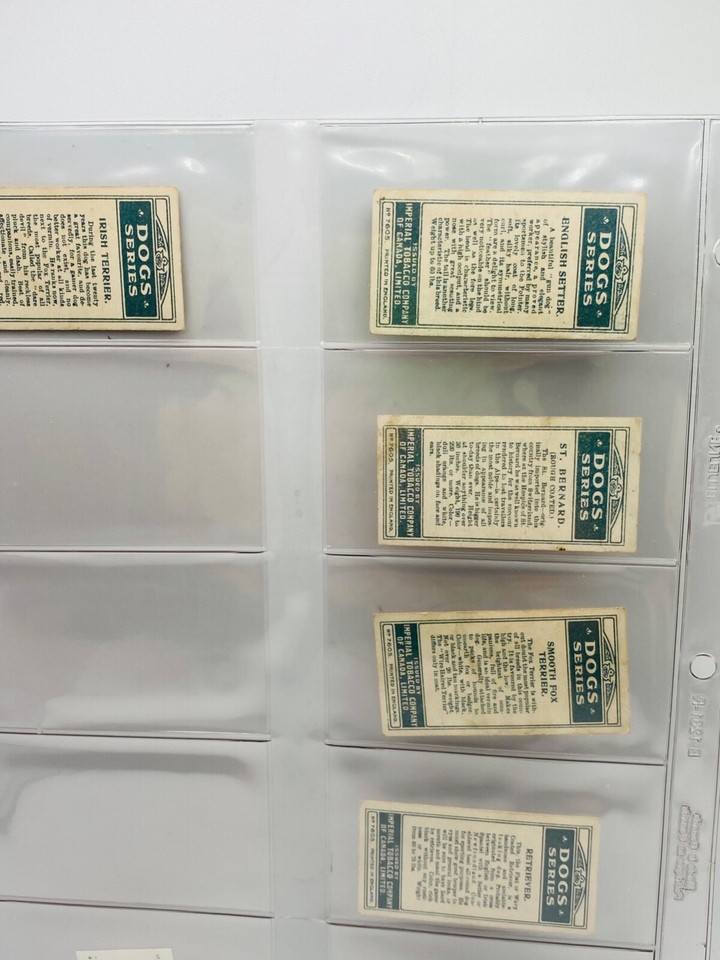 Vintage Imperial Tobacco Trading Card Full Set 23/23 DOG SERIES 7605